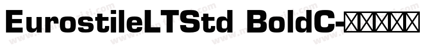 EurostileLTStd BoldC字体转换
